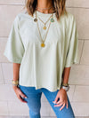Black & Red & Mint Oversize T-shirt Set