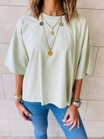 Black & Red & Mint Oversize T-shirt Set