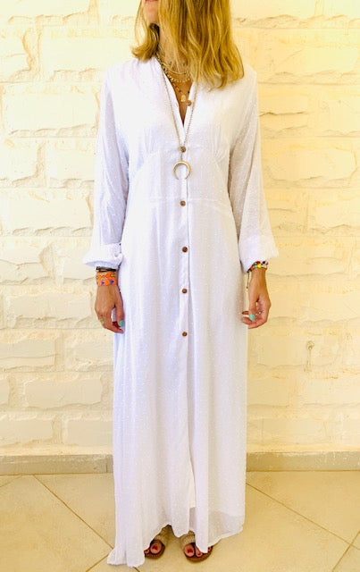 White Dottie Dress