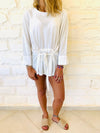 White Tie Waist Top