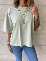 Black & Red & Mint Oversize T-shirt Set