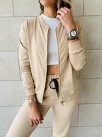 Beige Bomber Set