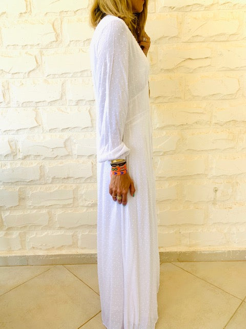 White Dottie Dress
