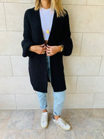 Black Fluffing Around Cardi