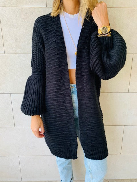 Black Fluffing Around Cardi