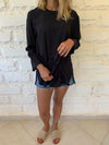 Black Tie Waist Top