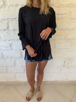 Black Tie Waist Top