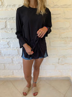 Black Tie Waist Top