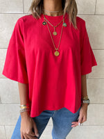 Black & Red & Mint Oversize T-shirt Set