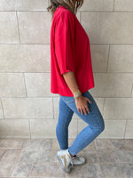 Black & Red & Mint Oversize T-shirt Set