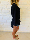 Black Tie Waist Top