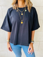 Black & Red & Mint Oversize T-shirt Set