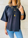 Black & Red & Mint Oversize T-shirt Set