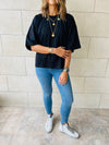 Black & Red & Mint Oversize T-shirt Set