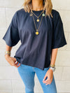 Black & Red & Mint Oversize T-shirt Set