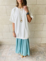 White/Mint Plisse Set