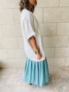 White/Mint Plisse Set