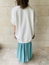 White/Mint Plisse Set