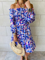 Purple Mosaic Alejandra Dress
