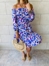 Purple Mosaic Alejandra Dress