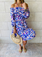 Purple Mosaic Alejandra Dress