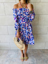 Purple Mosaic Alejandra Dress
