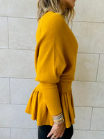 Mustard Sophisticated Vee Knit