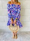 Purple Mosaic Alejandra Dress