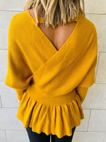 Mustard Sophisticated Vee Knit
