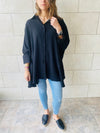 Black Fall Layering Shirt