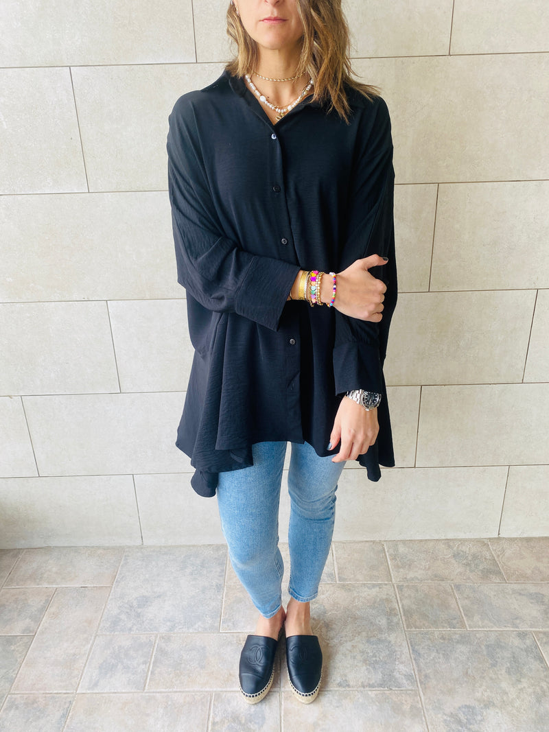 Black Fall Layering Shirt
