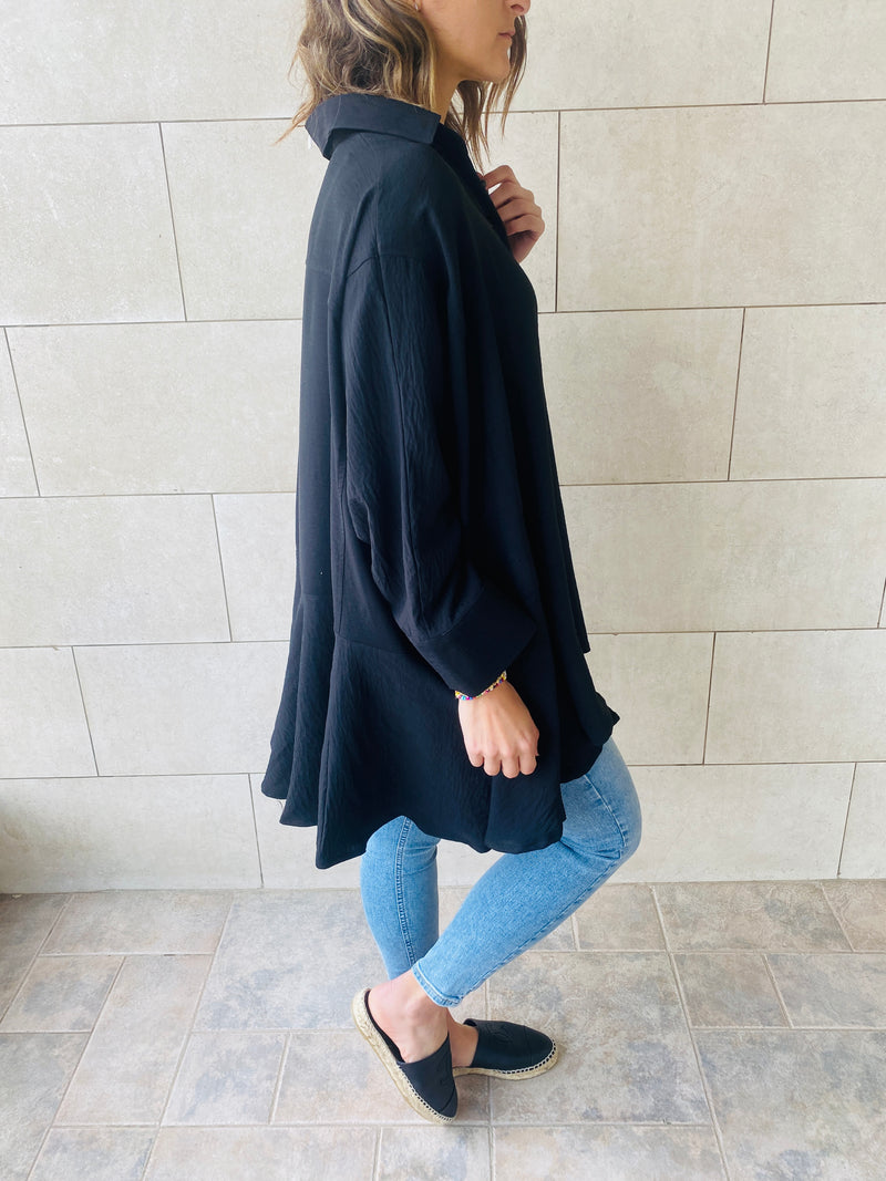 Black Fall Layering Shirt