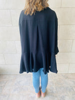 Black Fall Layering Shirt