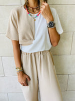 2 Piece Beige Lightweight Set