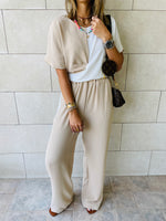 2 Piece Beige Lightweight Set