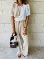 2 Piece Beige Lightweight Set