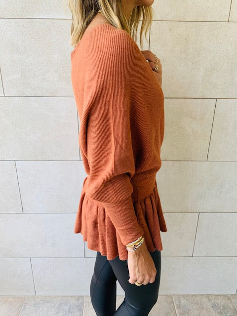 Coral Sophisticated Vee Knit