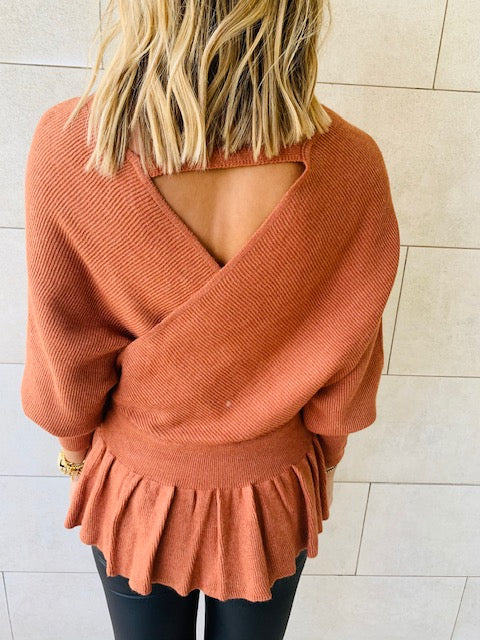 Coral Sophisticated Vee Knit