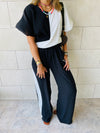 2 Piece Black Lightweight Set