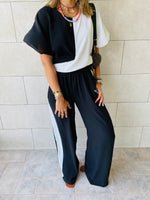 2 Piece Black Lightweight Set