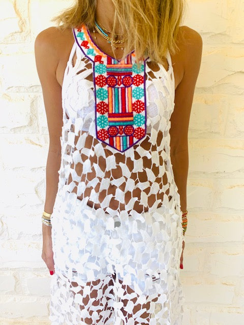 Cleo Embroidered Coverup