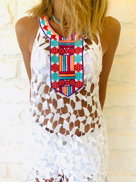 Cleo Embroidered Coverup
