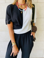 2 Piece Black Lightweight Set