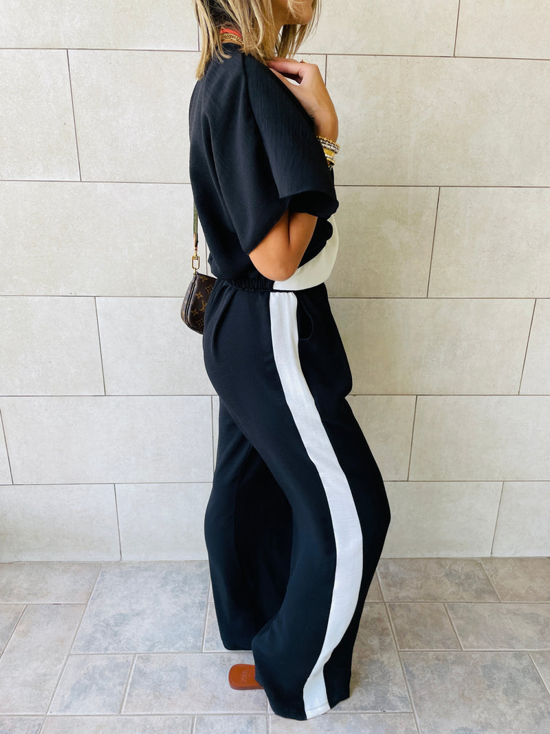 2 Piece Black Lightweight Set