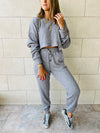 2 Piece Grey Knit Set