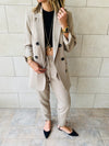 Beige Pants Suit Set