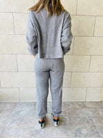 2 Piece Grey Knit Set