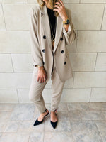 Beige Pants Suit Set