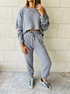 2 Piece Grey Knit Set