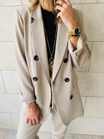 Beige Pants Suit Set